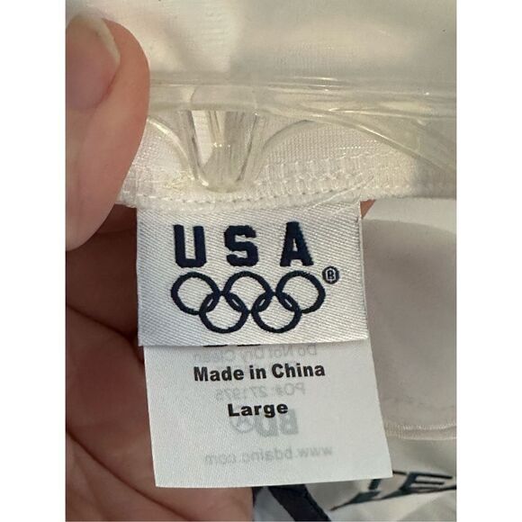 TEAM USA OLYMPIC Large White Zip Front  Jacket - Picture 7 of 9